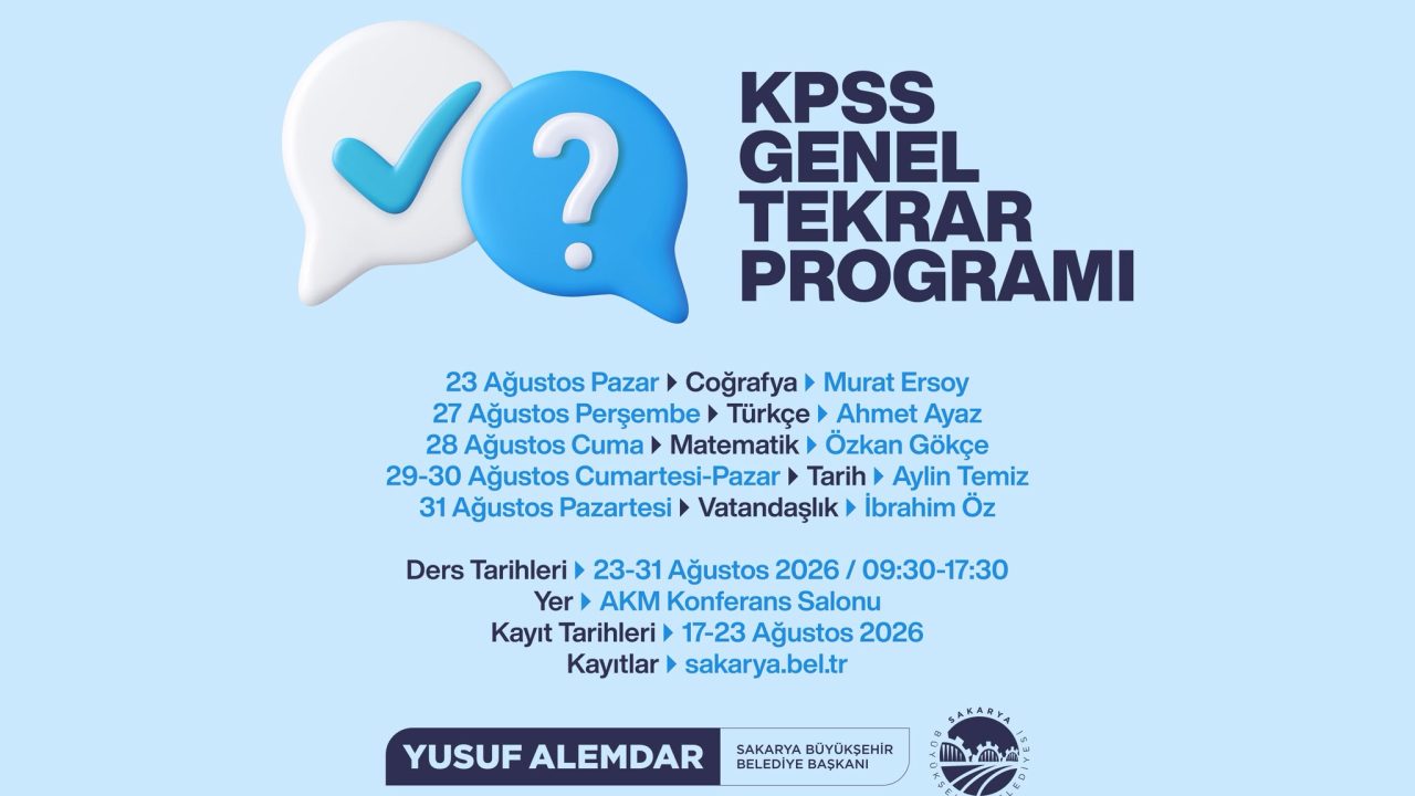Büyükşehir’den KPSS adaylarına sınav öncesi güçlü destek