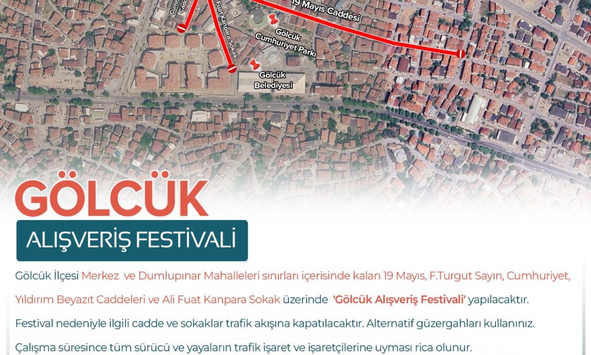 Gölcük Alışveriş Festivali’ne trafik düzenlemesi