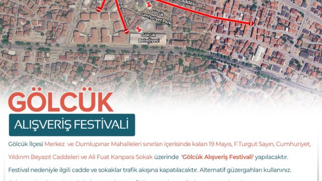 Gölcük Alışveriş Festivali’ne trafik düzenlemesi