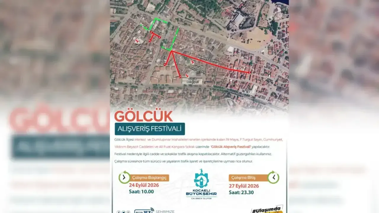 Gölcük'te bazı cadde ve sokaklar kapatıldı!