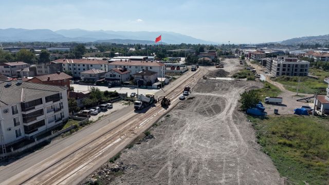 Hanlı-OSB arası duble yolda çalışmalar hızlandı