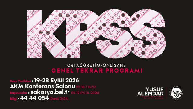 KPSS Genel Tekrar Programı ortaöğretim ve önlisans adaylarıyla AKM’de buluşuyor