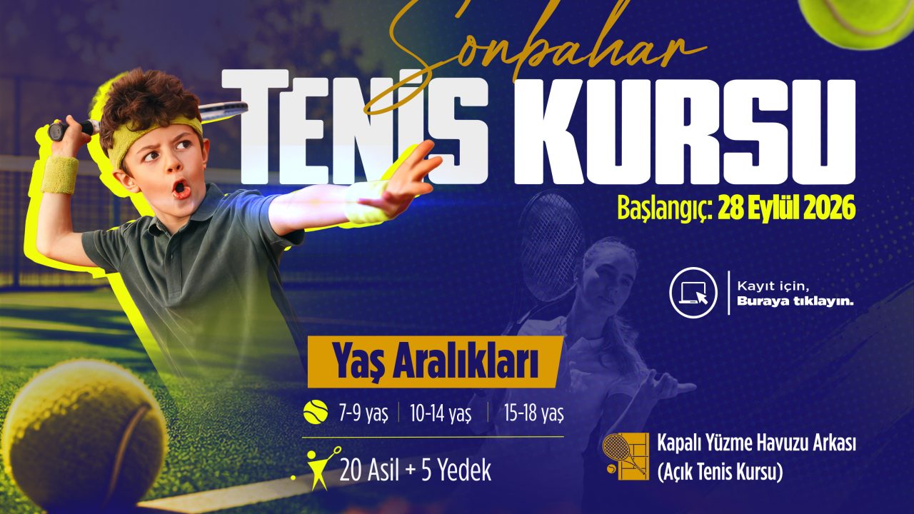 Sonbahar Spor Okulu’nda tenis heyecanı başlıyor