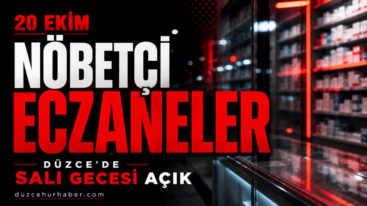 20 Ekim Düzce nöbetçi eczane listesi: Merkez ve ilçelerde 11 adres