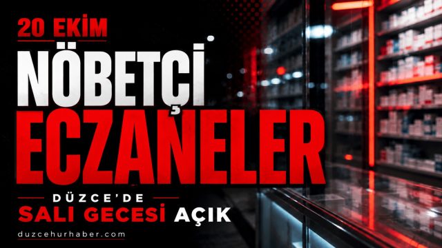 20 Ekim Düzce nöbetçi eczane listesi: Merkez ve ilçelerde 11 adres