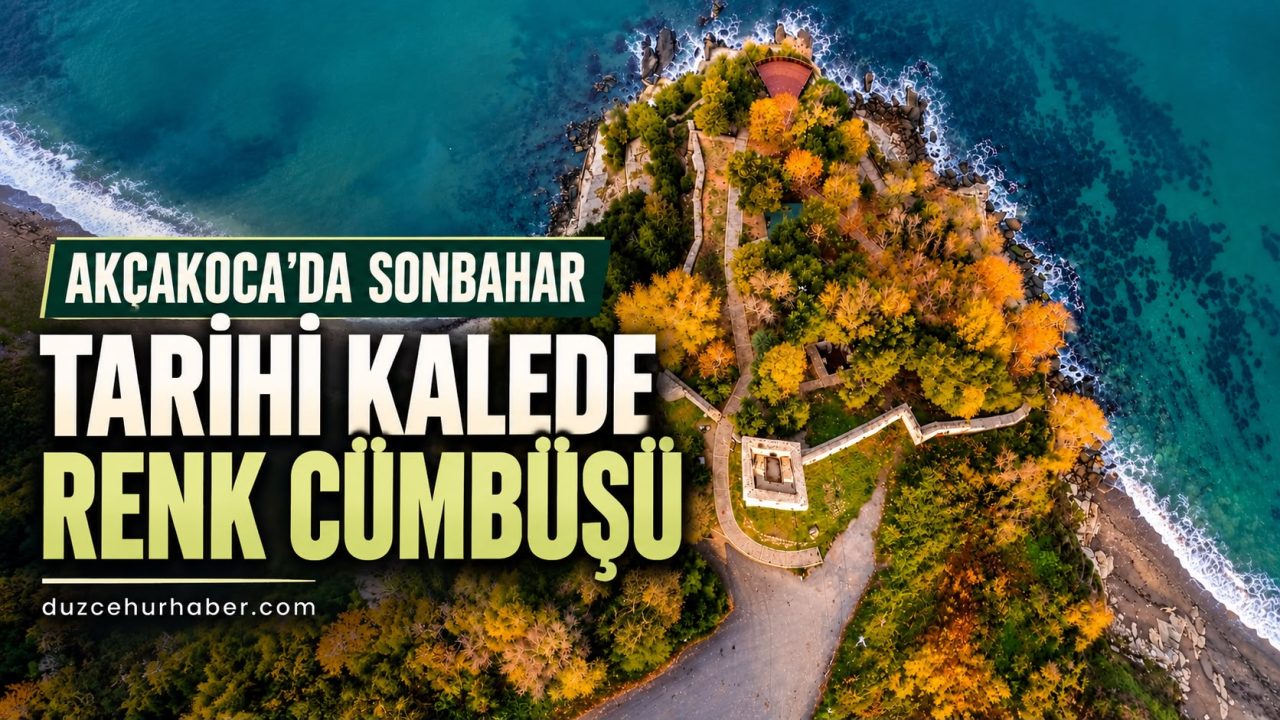 Akçakoca Ceneviz Kalesi’nde sonbahar güzelliği