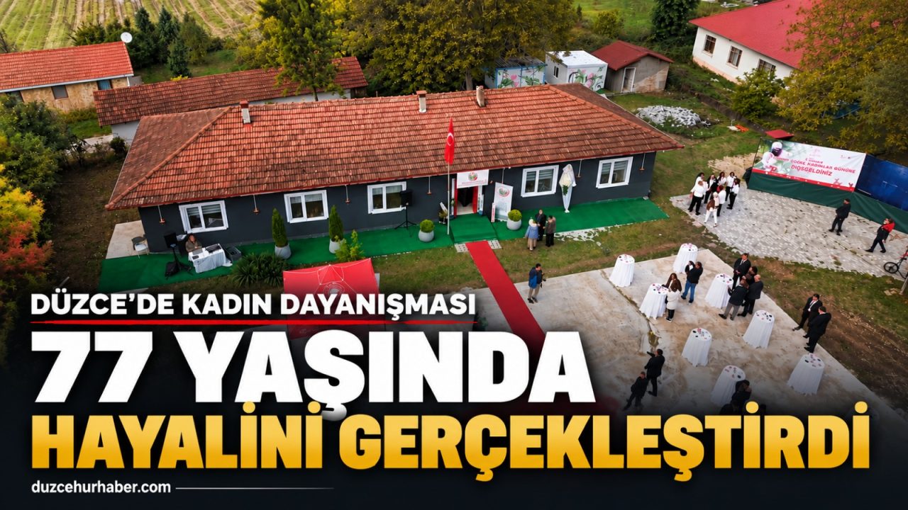 77 yaşındaki emekli öğretmen Düzce’de kadınlarla kooperatif kurdu