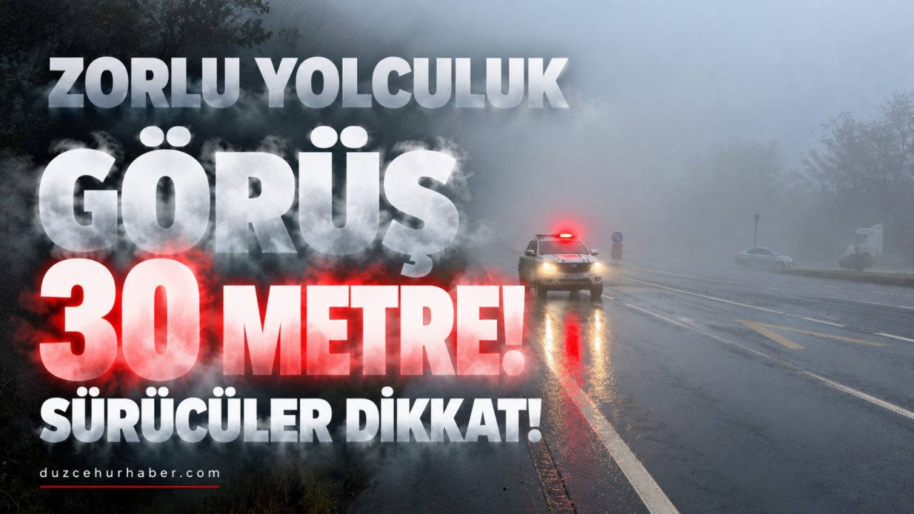 Düzce-Bolu Bugün yolunu kullanacaklar dikkat