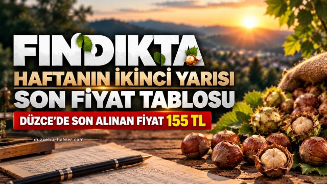 Düzce fındık fiyatları 22 Ekim 2026: Haftanın ikinci yarısında son tablo