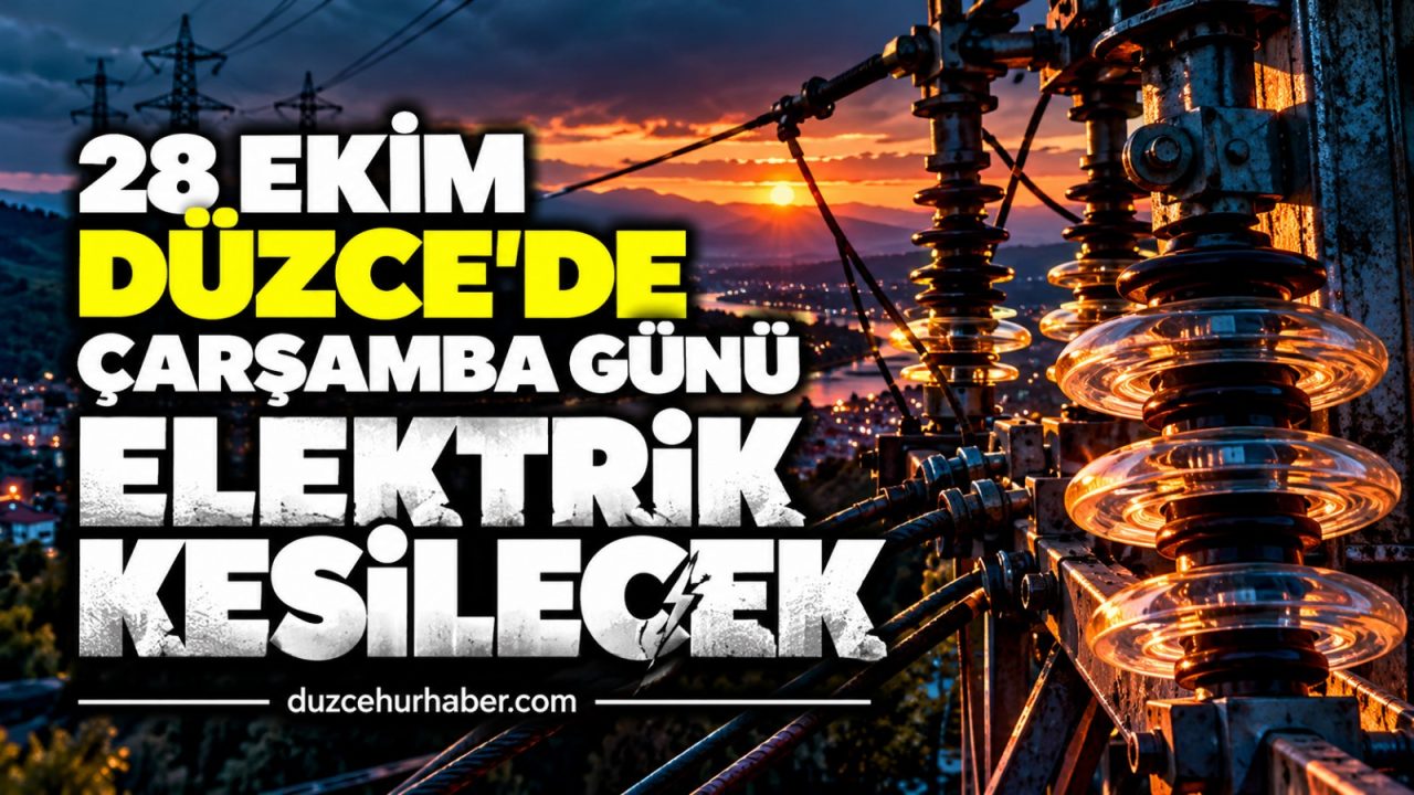 Düzce’de 28 Ekim elektrik kesintisi: Yığılca’da üç ayrı çalışma planlandı