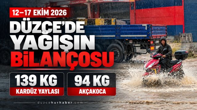 Düzce’de 5 günlük yağış tablosu açıklandı: İşte ilçe ilçe rakamlar