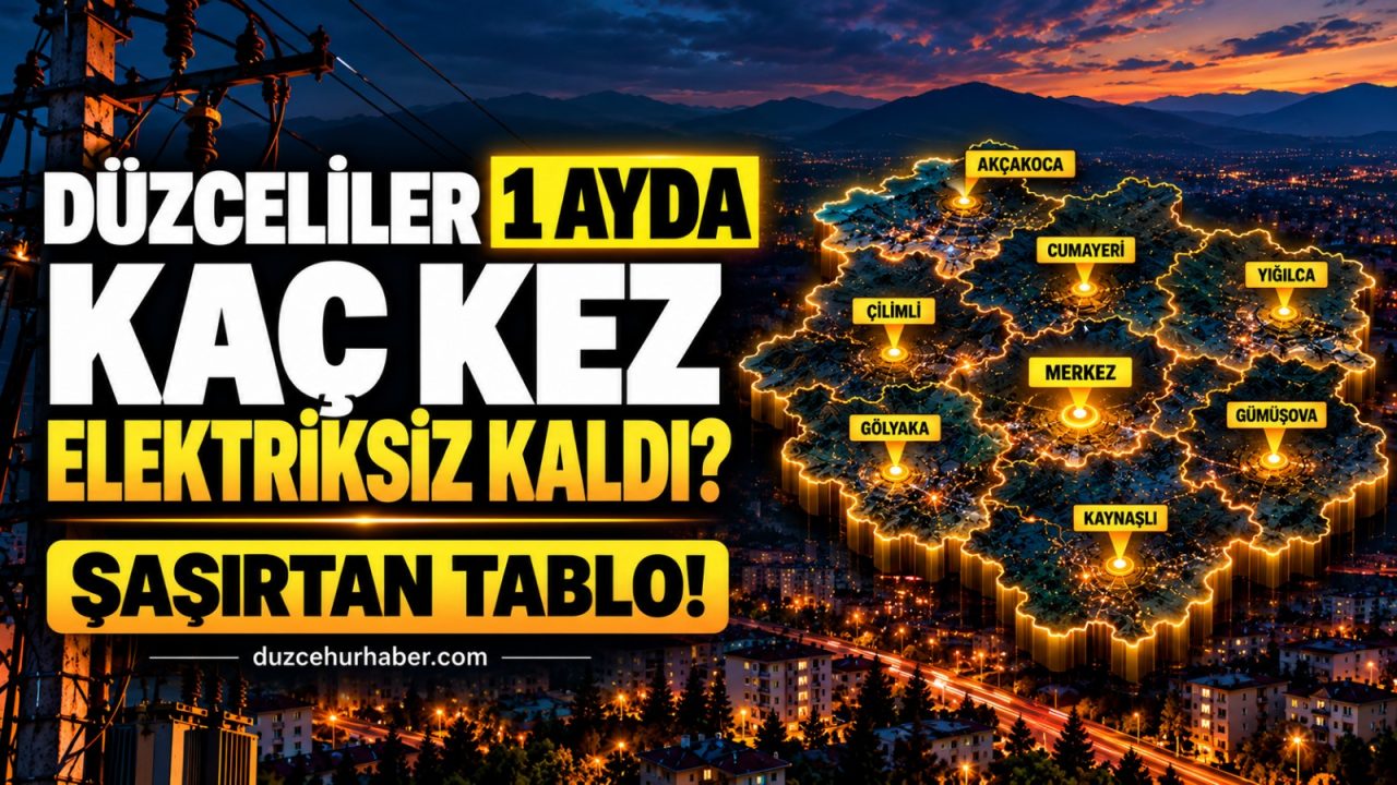 Düzce’de Ekim Ayı İçin 413 Planlı Elektrik Kesintisi: Çarpıcı Bilanço!