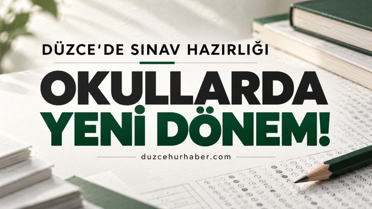 Düzce’de ortak sınav hazırlığı! Okul müdürlerine yeni sistem anlatıldı