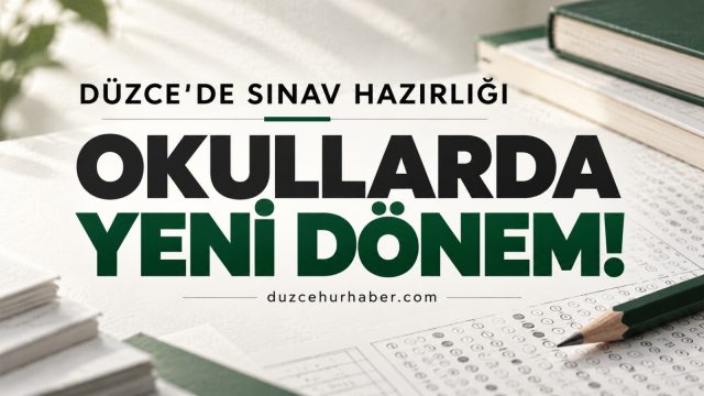 Düzce’de ortak sınav hazırlığı! Okul müdürlerine yeni sistem anlatıldı