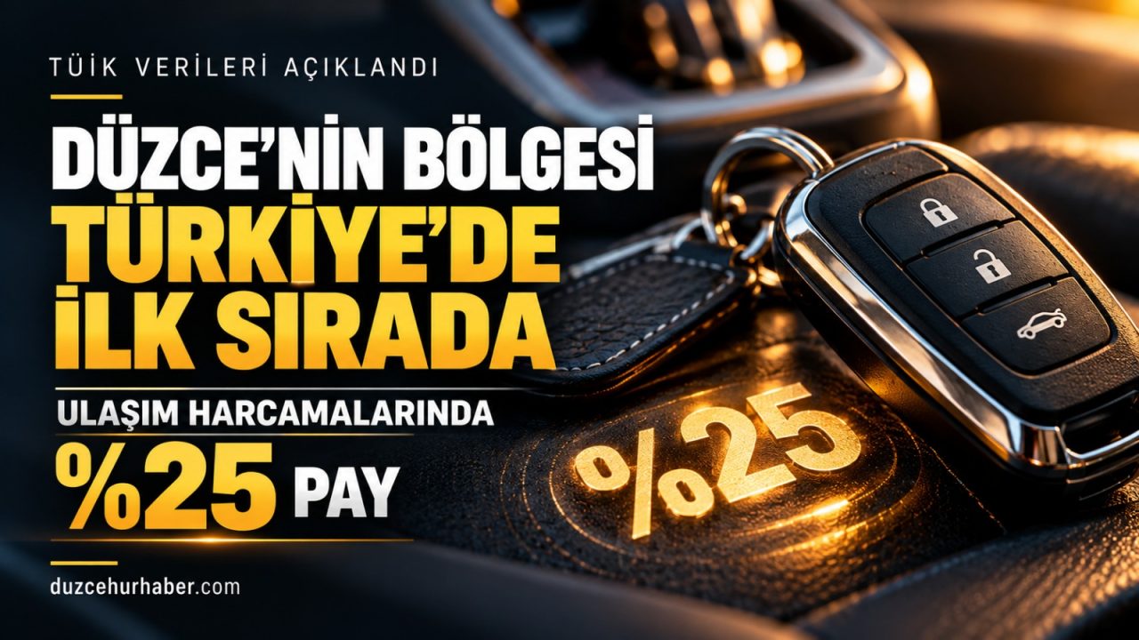 Düzce’nin bulunduğu bölge ulaşım harcamalarında Türkiye birincisi: Yüzde 25
