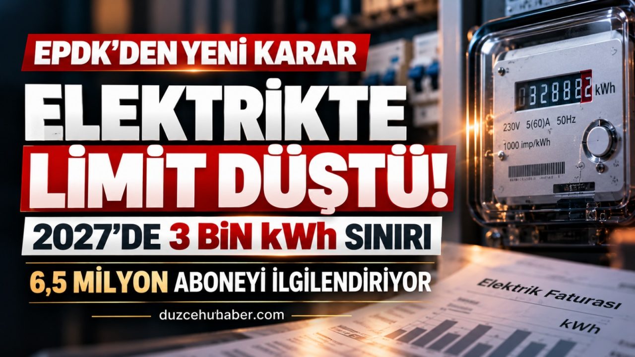 Elektrikte 2027 limiti değişti: 3 bin kWh sınırı kimleri etkileyecek?