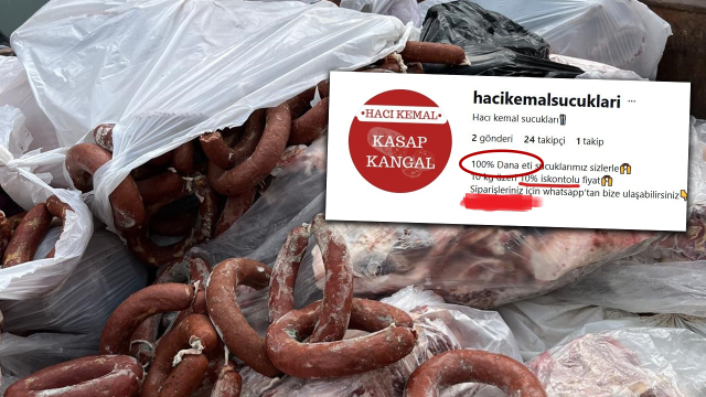 Hacı Kemal domuz etli sucuklarını “yüzde 100 dana eti” diye satmış!