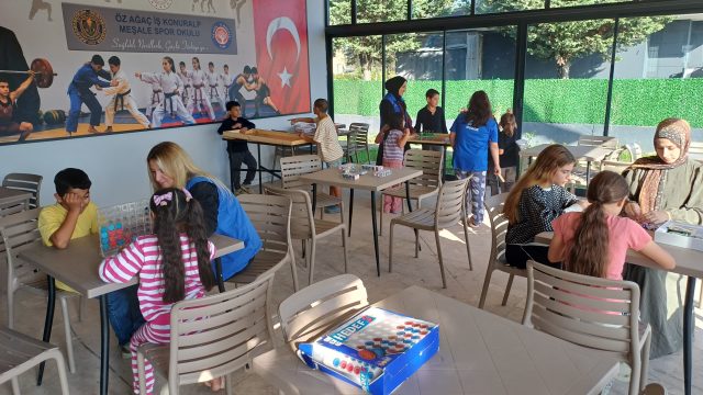 Konuralp Meşale projesinde çocuklar dikkat ve strateji becerilerini kullandı