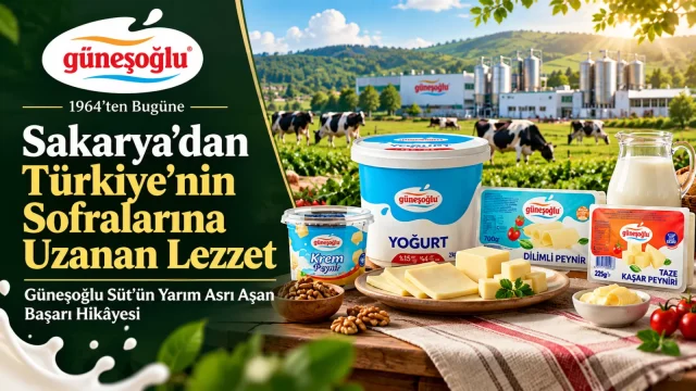 Sakarya’dan Türkiye’nin Sofralarına Uzanan Lezzet: Güneşoğlu Süt’ün Yarım Asrı Aşan Başarı Hikâyesi