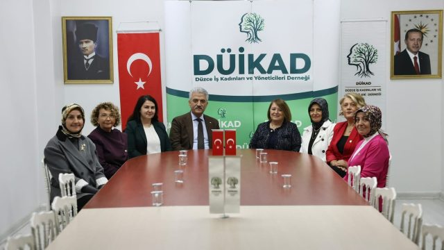 Vali Makas ve eşi Elif Makas'tan DÜİKAD'a iadei ziyaret