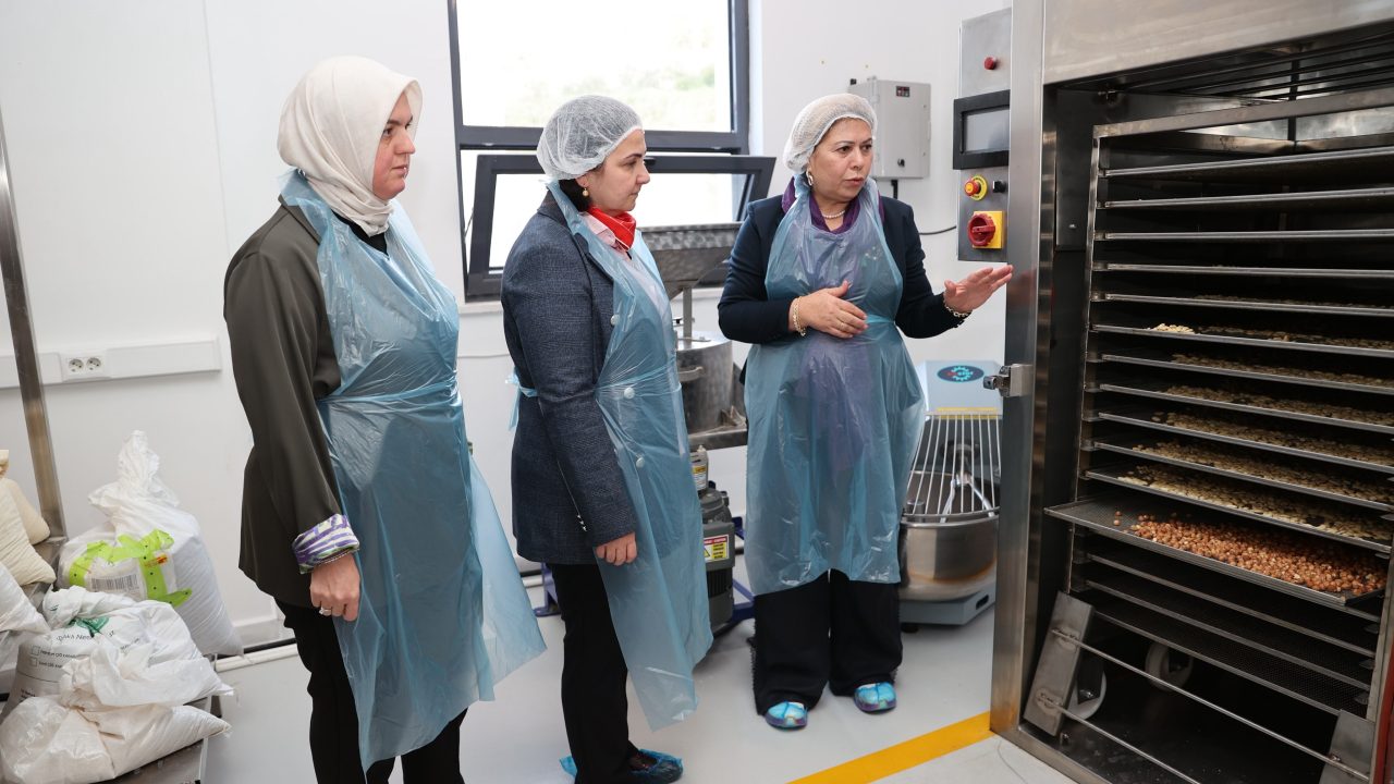 Elif Makas, Düzce Teknopark'ta kadın girişimcinin çalışmalarını inceledi