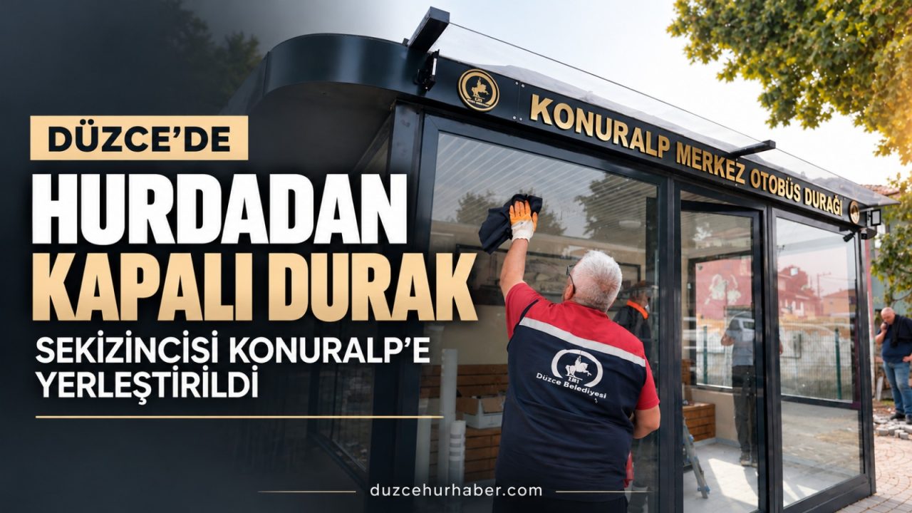 Düzce'de hurda konteynerler durağa dönüşüyor: Sekizincisi Konuralp'te