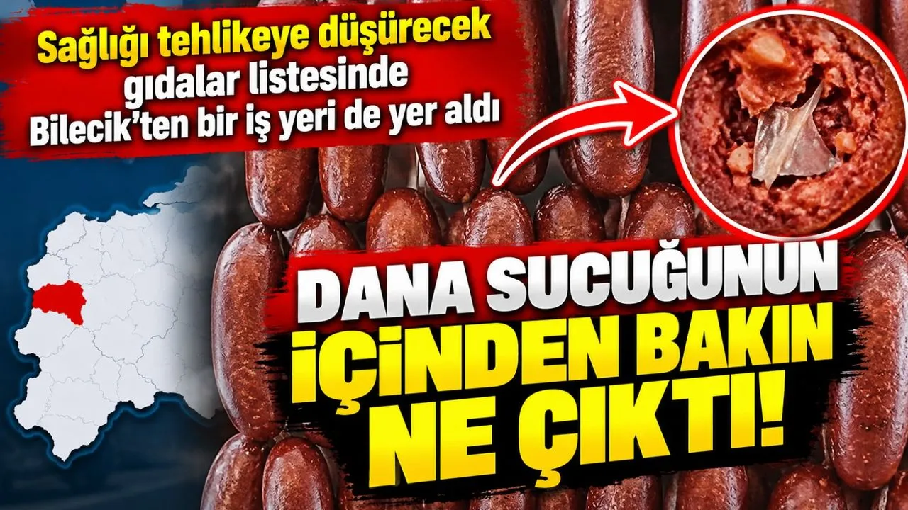 Sağlığı tehlikeye düşürecek gıdalar listesinde Bilecik'ten bir iş yeri de yer aldı