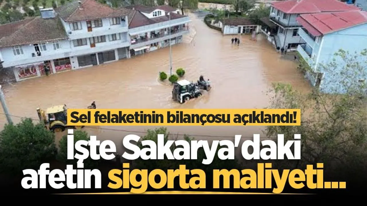 Sel felaketinin bilançosu açıklandı! İşte Sakarya'daki afetin sigorta maliyeti...