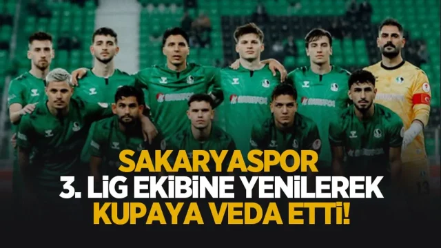 Sakaryaspor kupaya veda etti