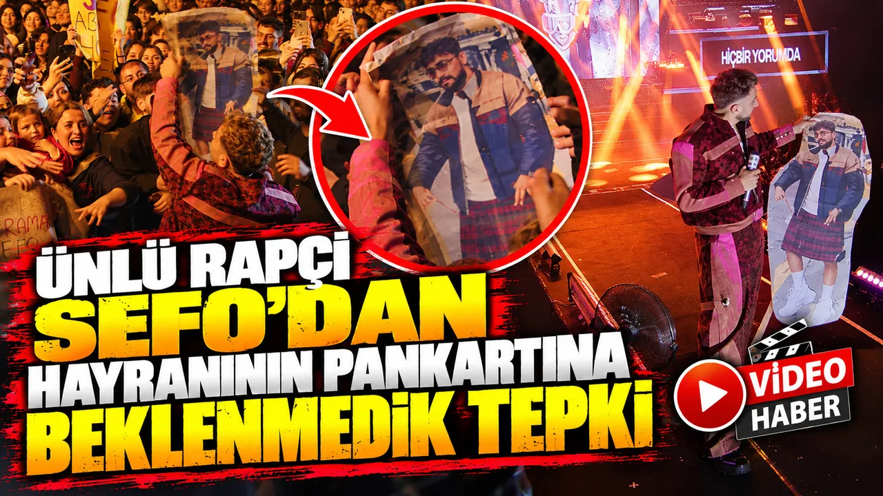 Sefo'dan hayranının pankartına beklenmedik tepki