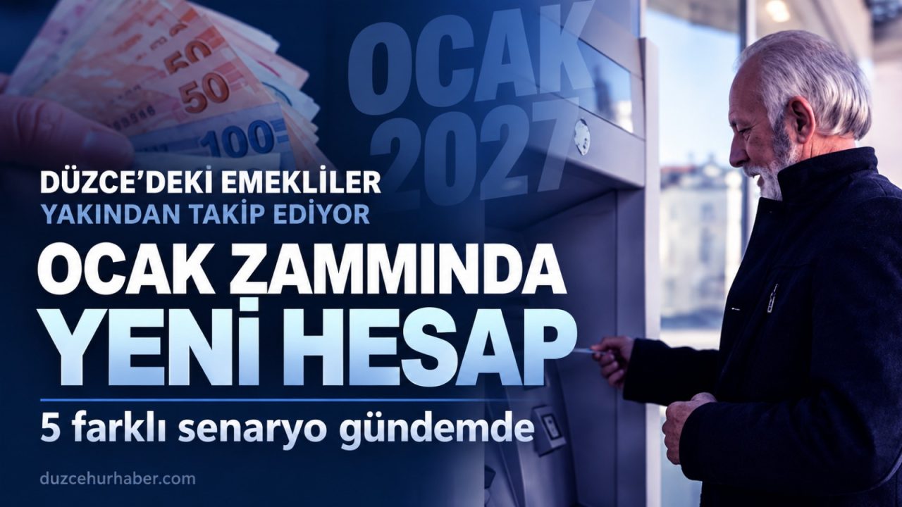 Düzce'deki emekliler de yakından takip ediyor: Ocak zammında yeni hesap