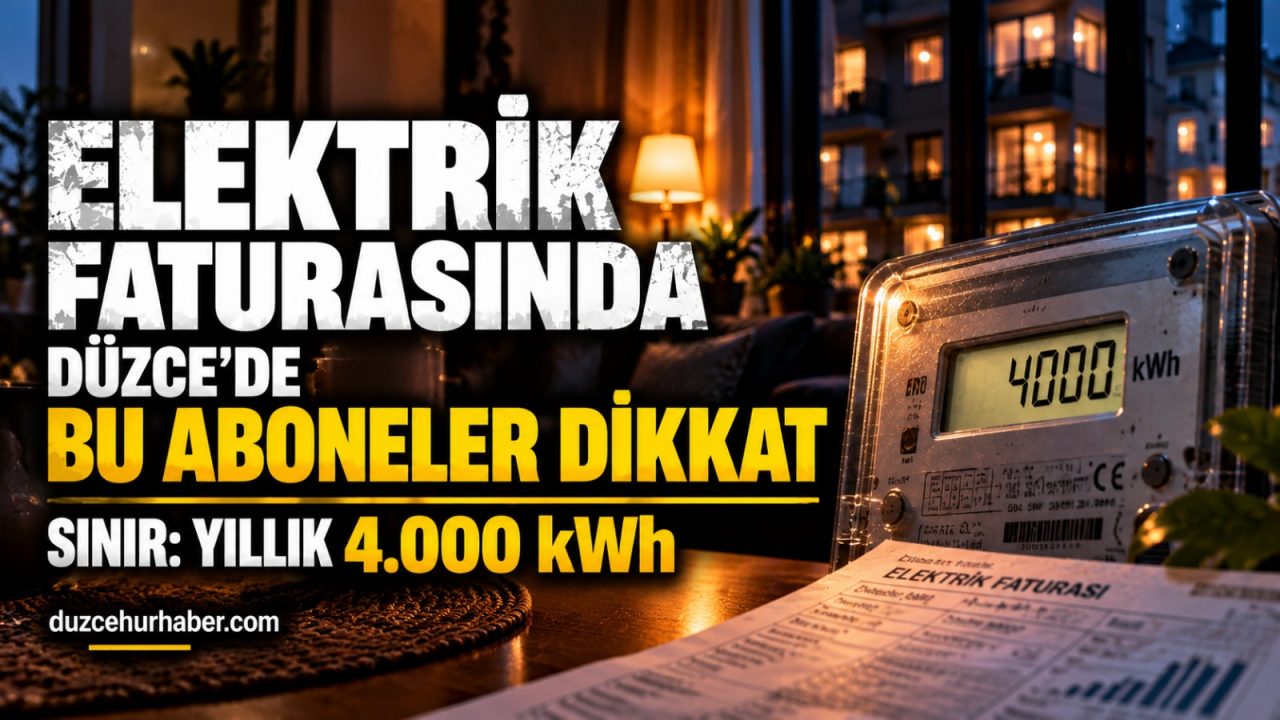 Düzce'de elektrik faturasında 1 Ekim dönemi: Bu aboneler dikkat