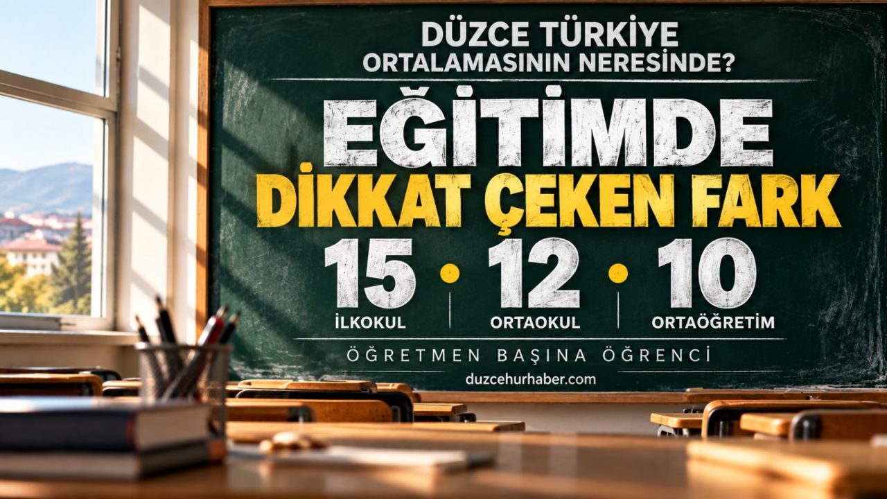 Düzce Türkiye ortalamasının neresinde? Eğitimde dikkat çeken fark