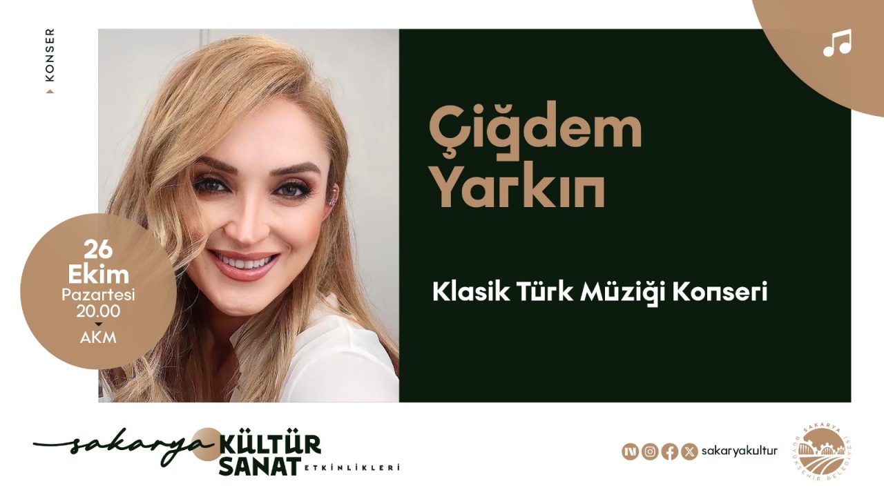 Ekim takvimi yeni haftaya Çiğdem Yarkın konseriyle başlıyor